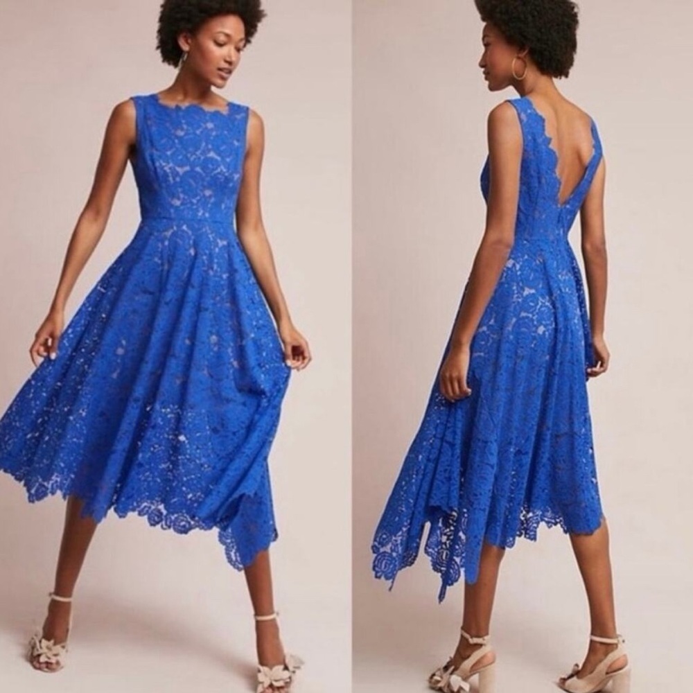 Tracy Reese Blue Lace Dress